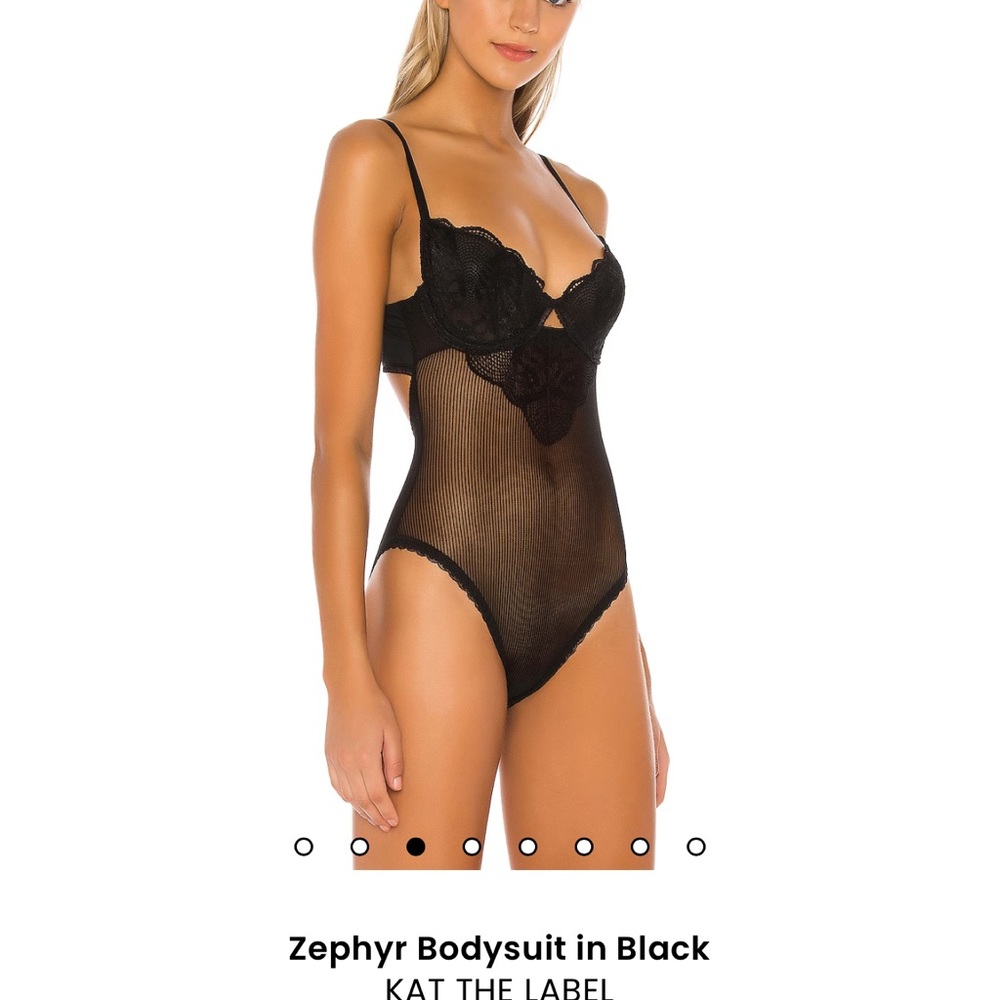 Kat the Label Black Zephyr Bodysuit